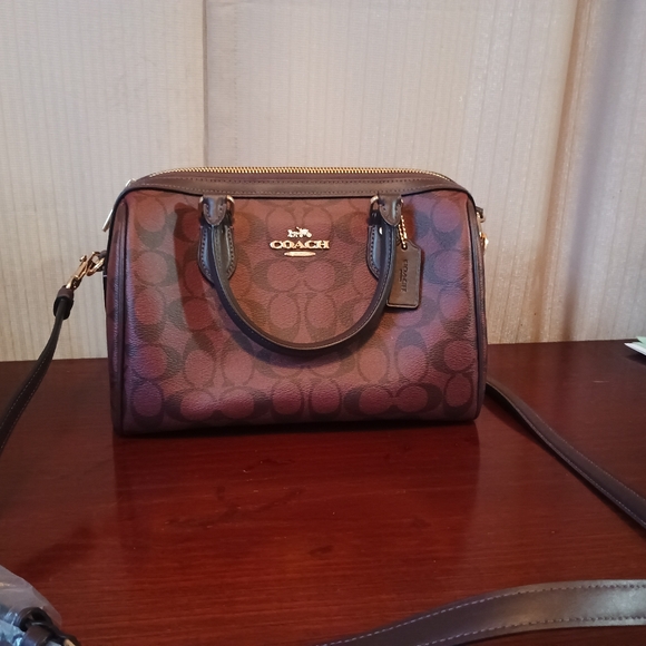 Coach Rowan Satchel Signature Canvas - NWT - Picture 1 of 5